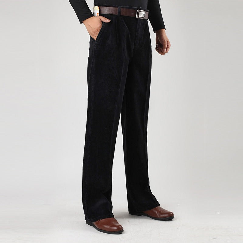 Men's classic fit corduroy pants, designed for ultimate everyday comfort and timeless style.