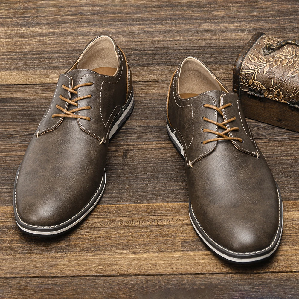 Classic men's dress derby shoes for formal occasions, professional business, and elegant men's fashion.
