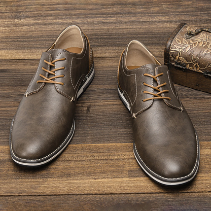 Classic men's dress derby shoes for formal occasions, professional business, and elegant men's fashion.