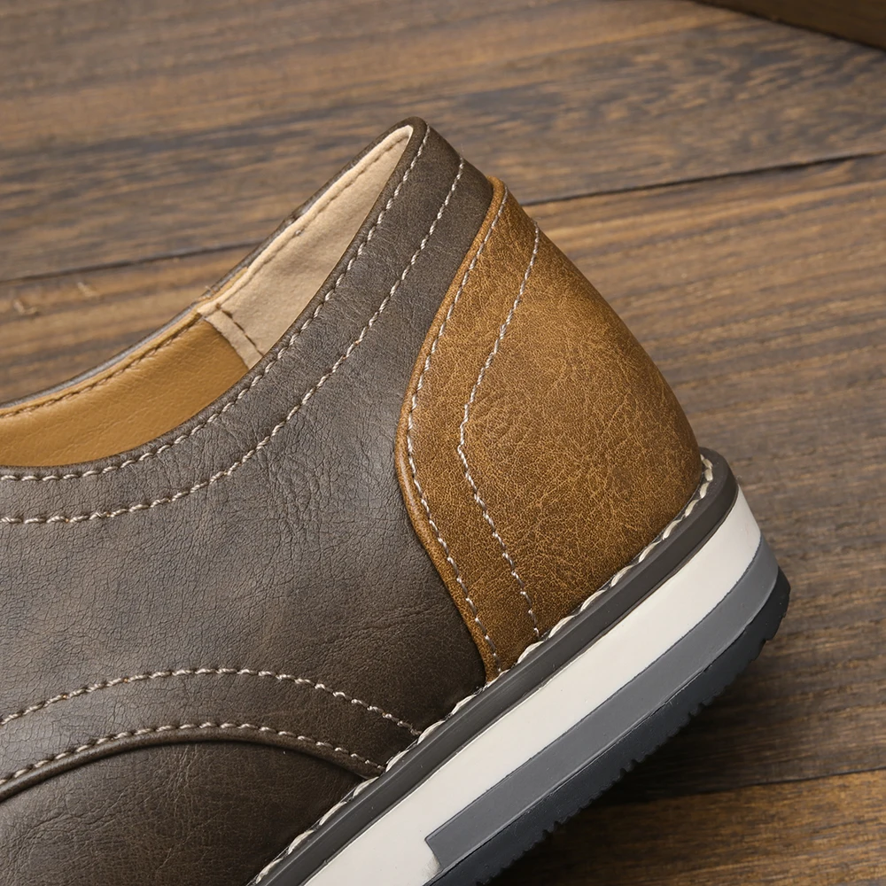 High-quality black leather men's derby shoes offering comfortable footwear for professional and classic style.