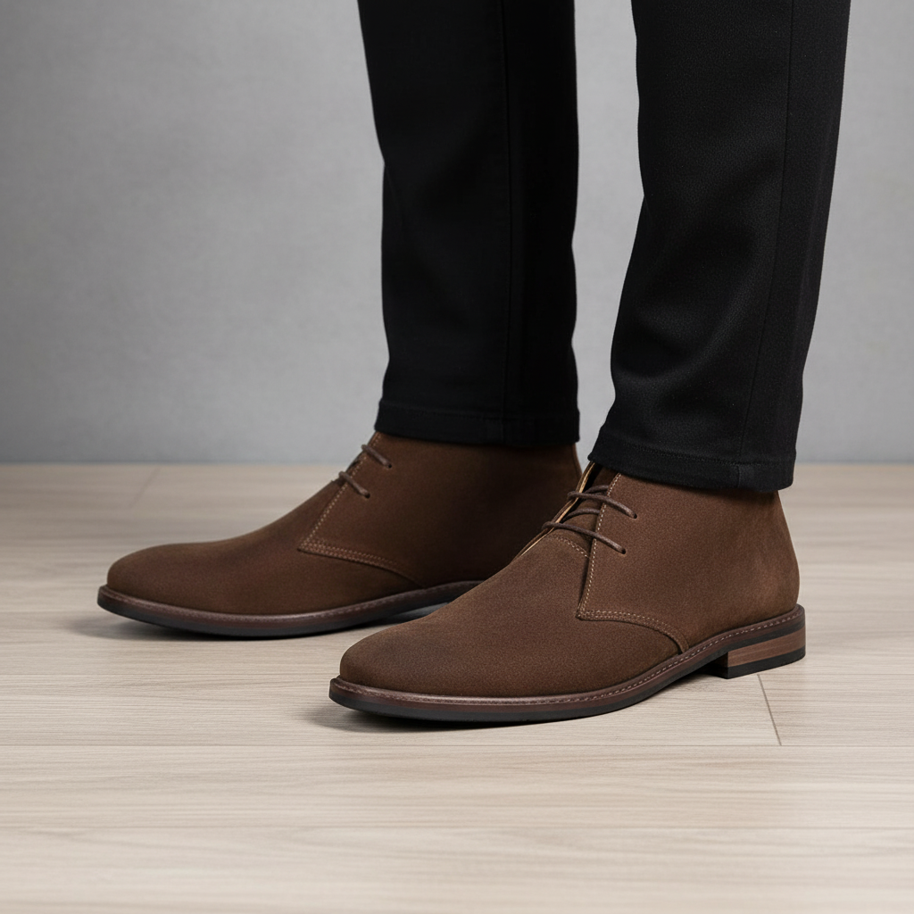 Men's classic desert boots by Arthur, offering timeless style and all-day comfort for casual or formal wear.