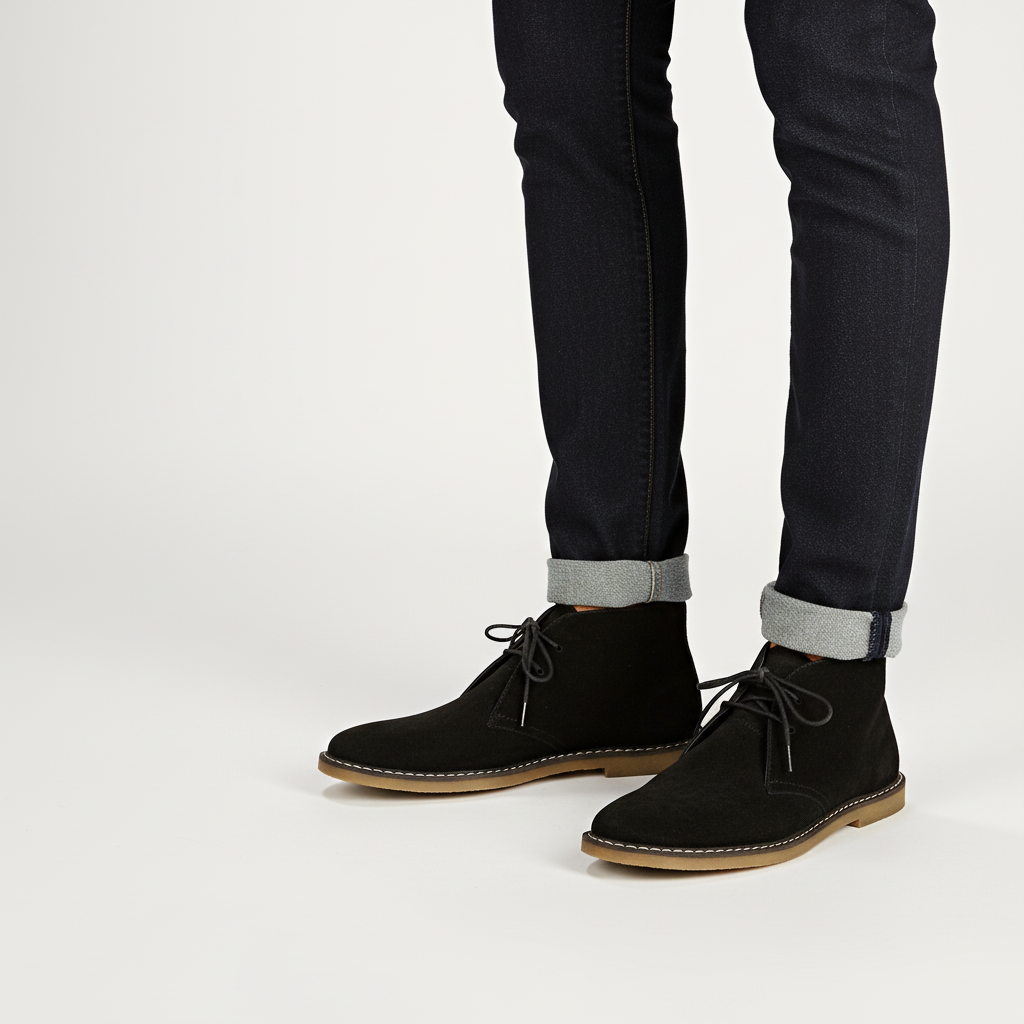 Classic design men's desert boots, comfortable mens shoes perfect for timeless style and everyday wear.