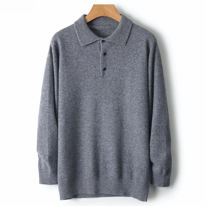 Men's long sleeve sweater cardigan, offering classic style and everyday comfort.