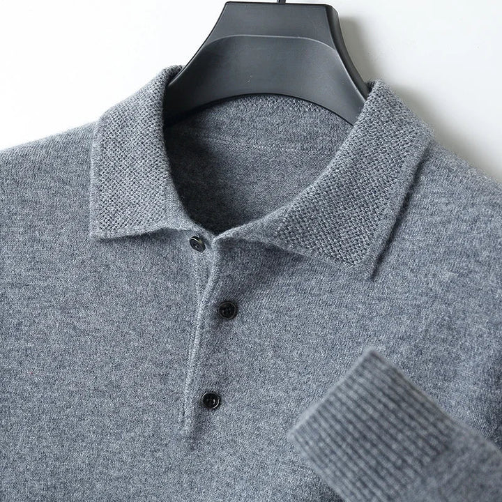 Classic men's cardigan sweater, offering versatile style for any occasion.