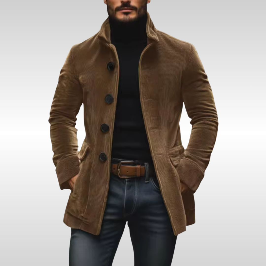 Versatile men's classic coat, ideal for everyday style & seasonal layering, offering fashion & comfort.