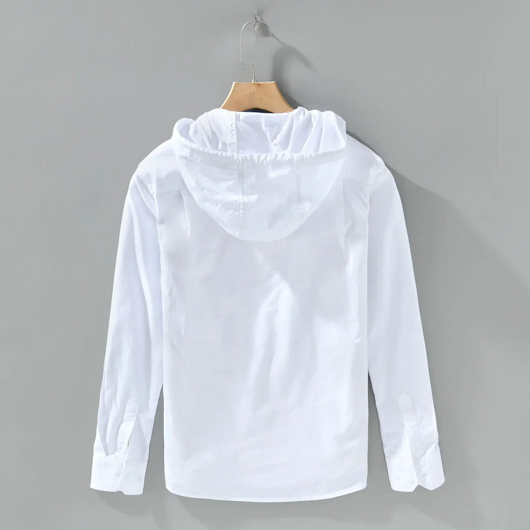 Stylish blue men's everyday shirt, a comfortable & versatile men's fashion staple for casual or semi-formal looks.