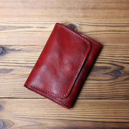 High-quality men's trifold wallet made from premium full-grain cowhide leather. Classic, durable & secure.