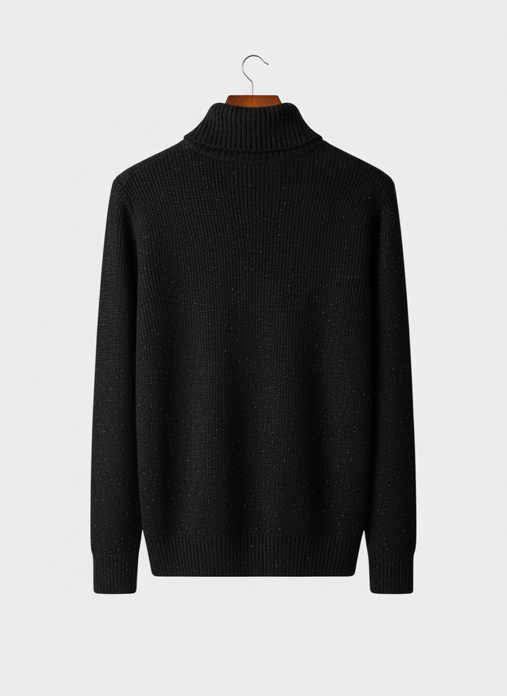 Stylish men's cable knit sweater, half zip design for year-round layering. Classic knitwear, perfect for casual fashion.