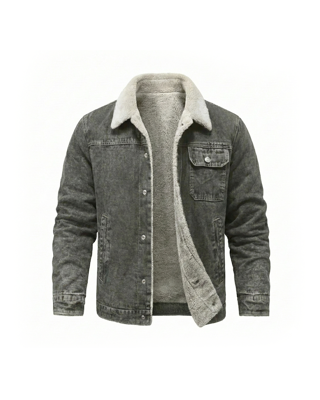 Men's classic insulated trucker jacket, perfect for fall fashion & casual wear.