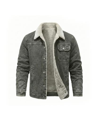 Men's classic insulated trucker jacket, perfect for fall fashion & casual wear.