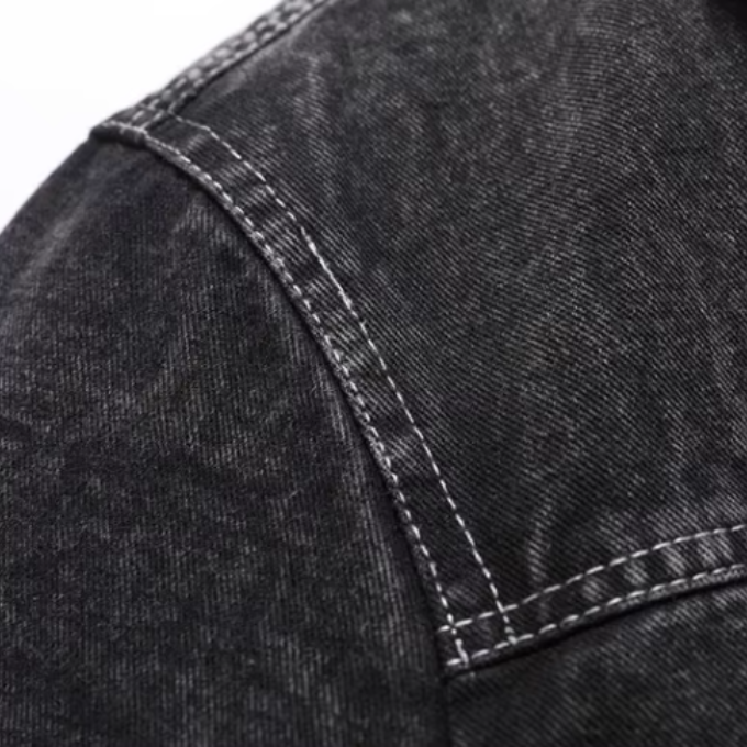 Men's durable insulated trucker jacket, perfect for rugged fall and winter adventures.