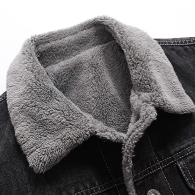 Versatile men's classic style insulated trucker jacket, great for fall and winter fashion.