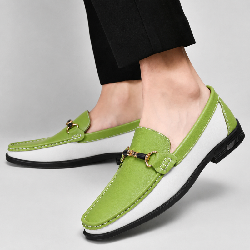 Timeless men's Italian leather loafers, perfect dress shoes for formal, smart casual, and everyday elegance.