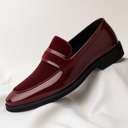 All-day comfort men's classic Italian penny loafers, stylish and practical everyday wear slip-on shoes.