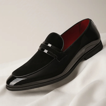 Stylish men's casual slip-on loafers, classic Italian penny design for comfortable, elegant everyday fashion.