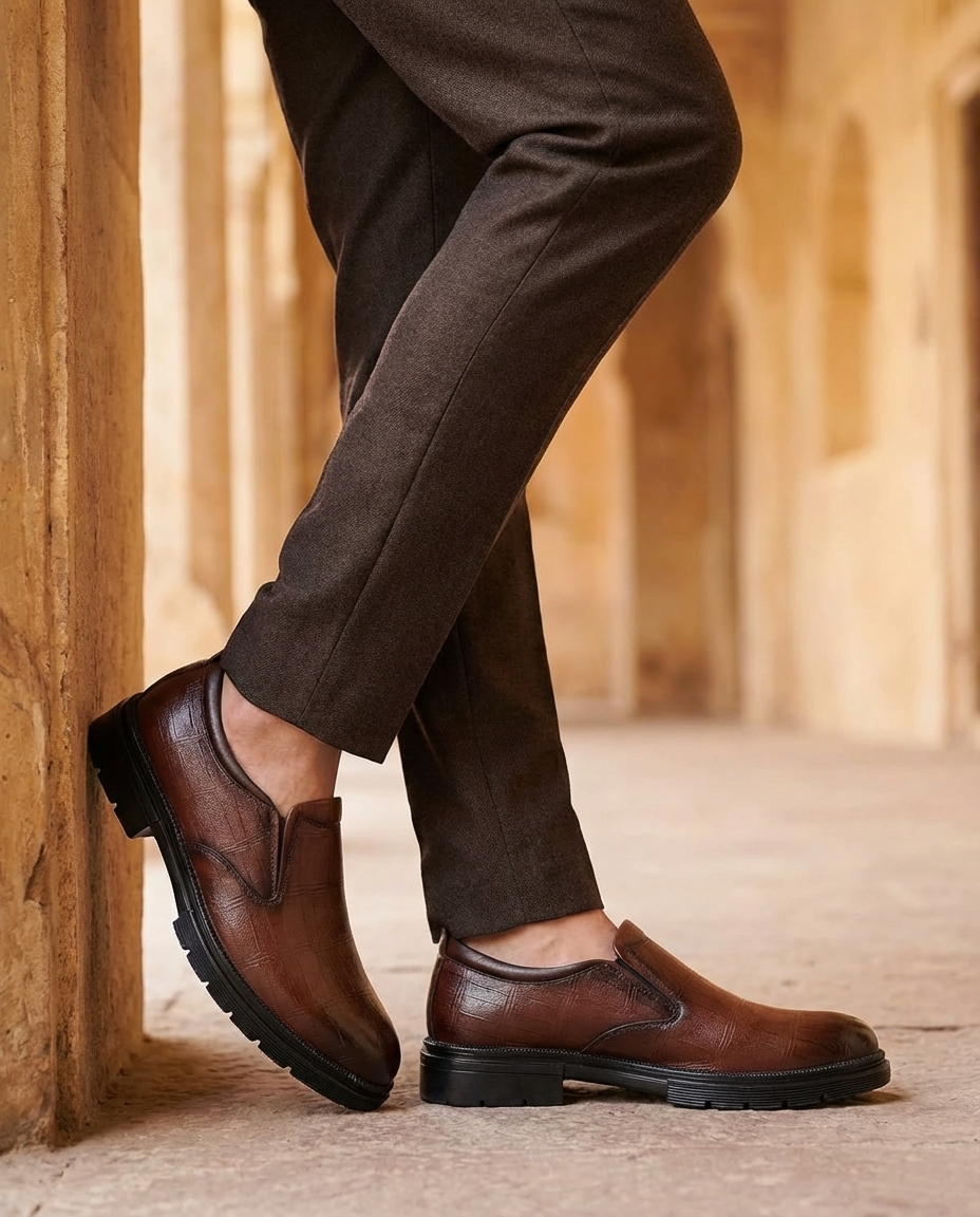 Comfortable men's classic loafers. Durable footwear with timeless style, ideal for walking, office, or casual dress occasions.