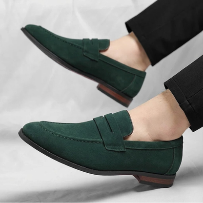 Essential men's fashion classic penny loafers. Stylish slip-on footwear providing comfort & versatility.