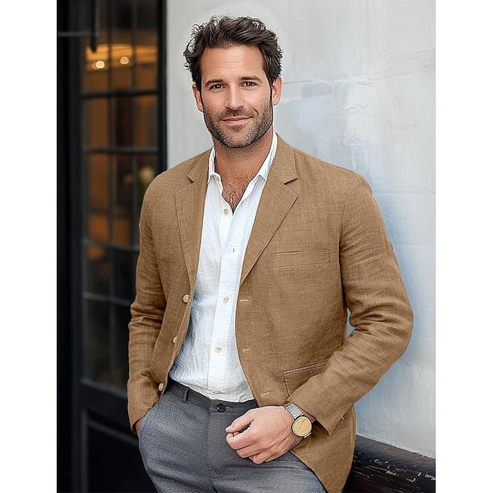 Versatile men's classic lightweight blazer, perfect for smart casual, business attire, or an everyday fashion jacket.