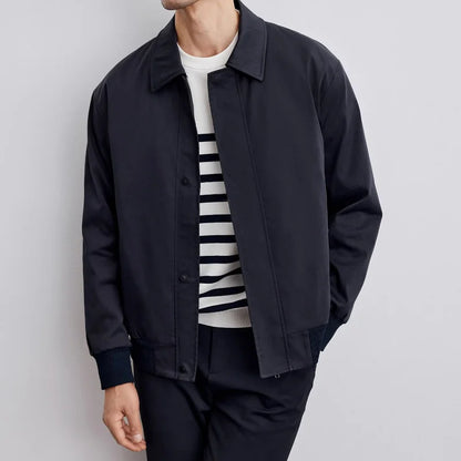 Versatile men's classic lightweight jacket, ideal all-season outerwear for casual wear and stylish layering.