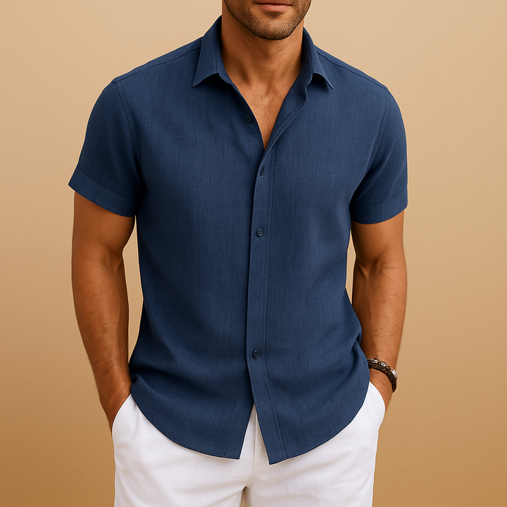 Men's classic long sleeve shirt, tailored fit for effortless style. Perfect for smart casual looks.