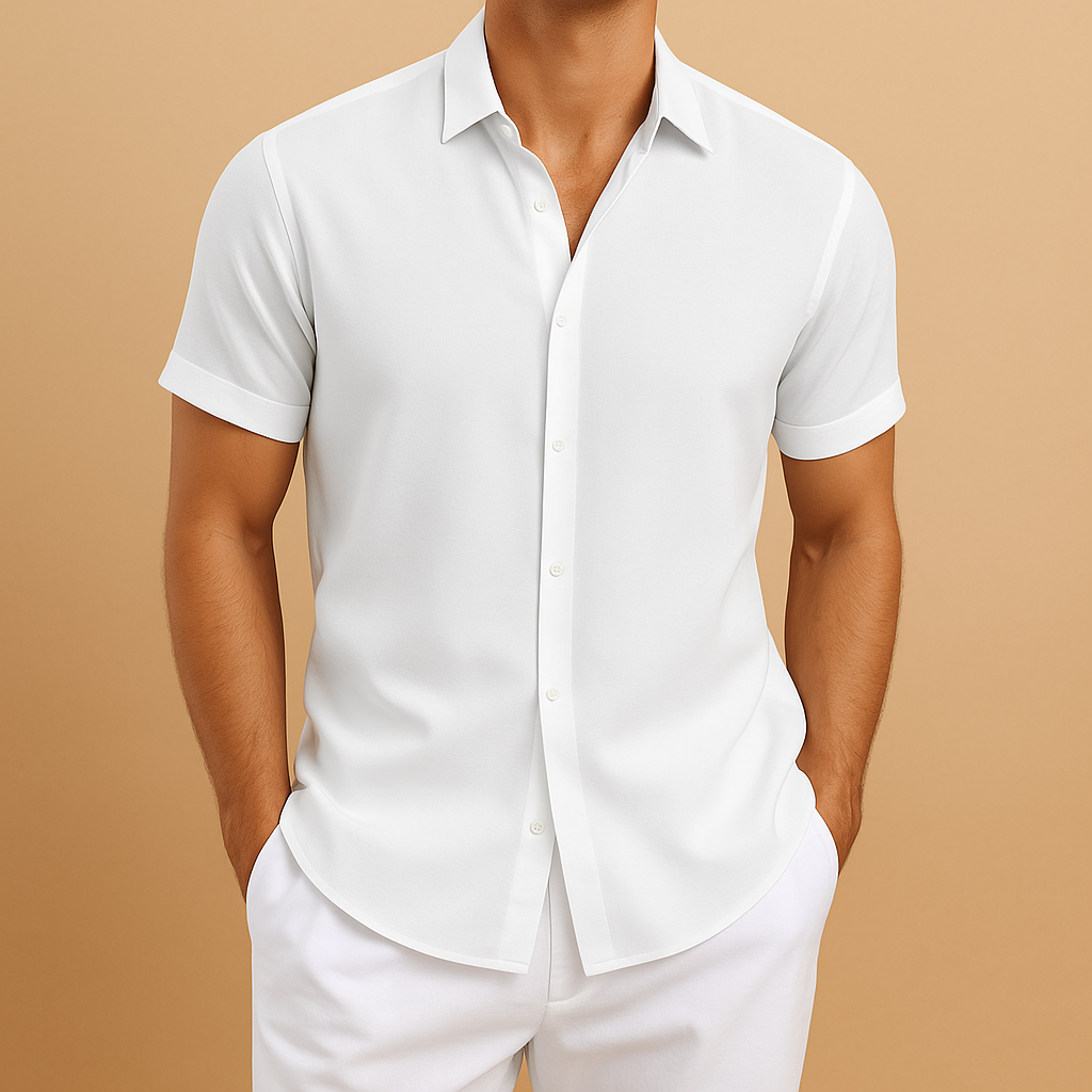 Effortless men's classic long sleeve top, perfect for stylish everyday wear and modern comfort.