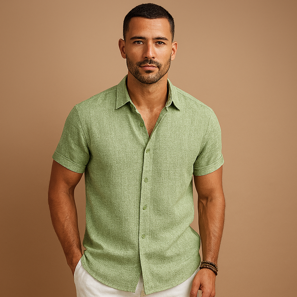 Stylish men's classic long sleeve shirt, a timeless men's fashion piece for any modern wardrobe.