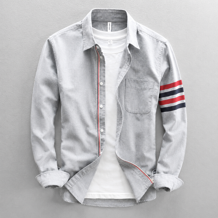 Comfortable men's Oxford button-down shirt, long sleeve. A versatile wardrobe essential for casual & dressy looks.