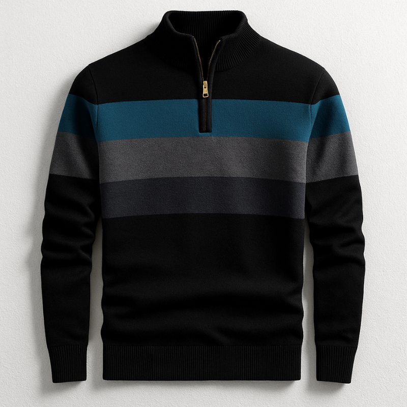 Smart casual men's quarter-zip top, perfect as a comfortable layering piece or everyday pullover.