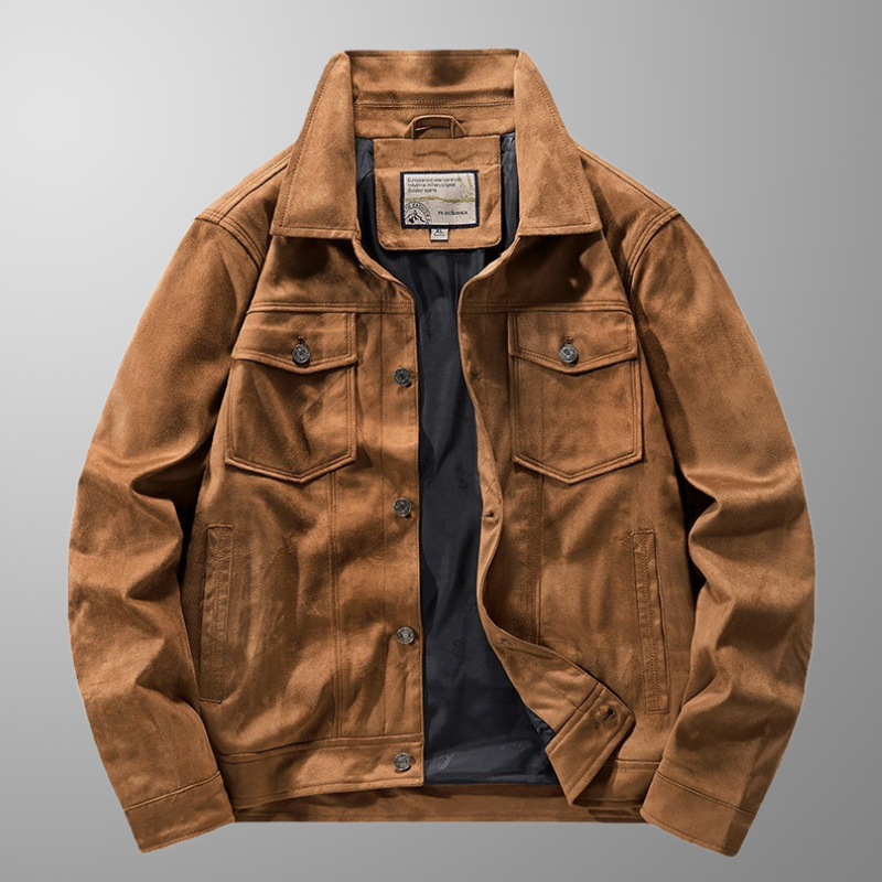 Men's Classic Riviera jacket with dual zip closure & chest pockets. Ideal smart casual men's fashion outerwear.