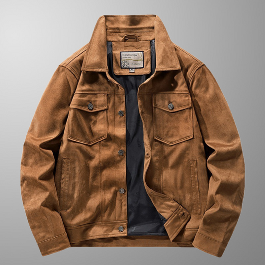 Men's Classic Riviera jacket with dual zip closure & chest pockets. Ideal smart casual men's fashion outerwear.