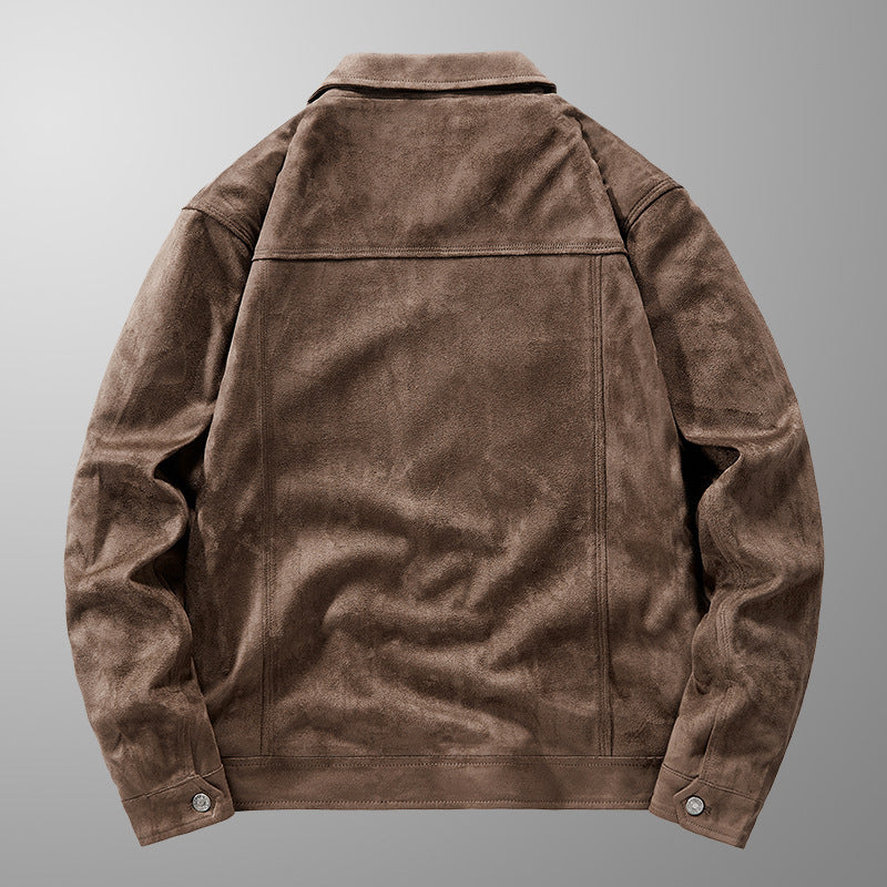 Riviera style men's fashion jacket with dual zip closure. Classic fit, smart casual outerwear for men.