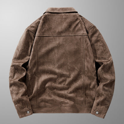 Riviera style men's fashion jacket with dual zip closure. Classic fit, smart casual outerwear for men.