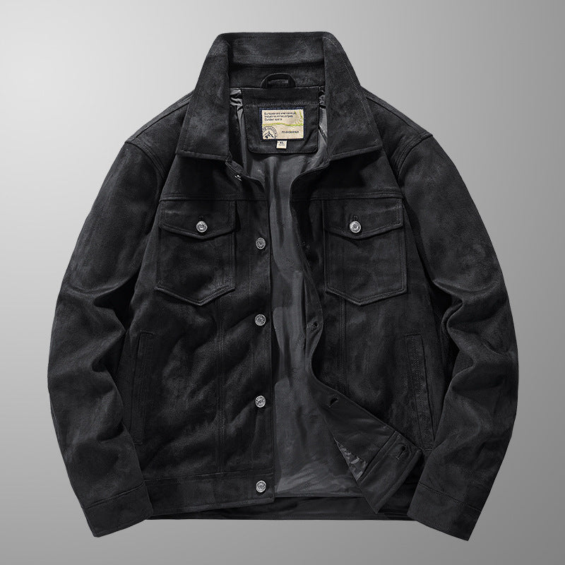 Men's Classic Riviera Jacket with Dual Zip Closure. Fashionable men's zip jacket, smart casual outerwear.