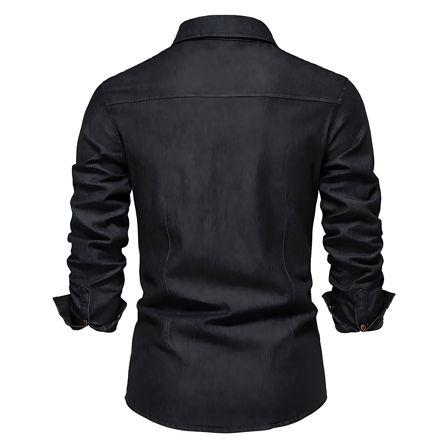 Versatile men's classic button-down shirt, long sleeve, ideal for workwear, modern fashion & everyday style.
