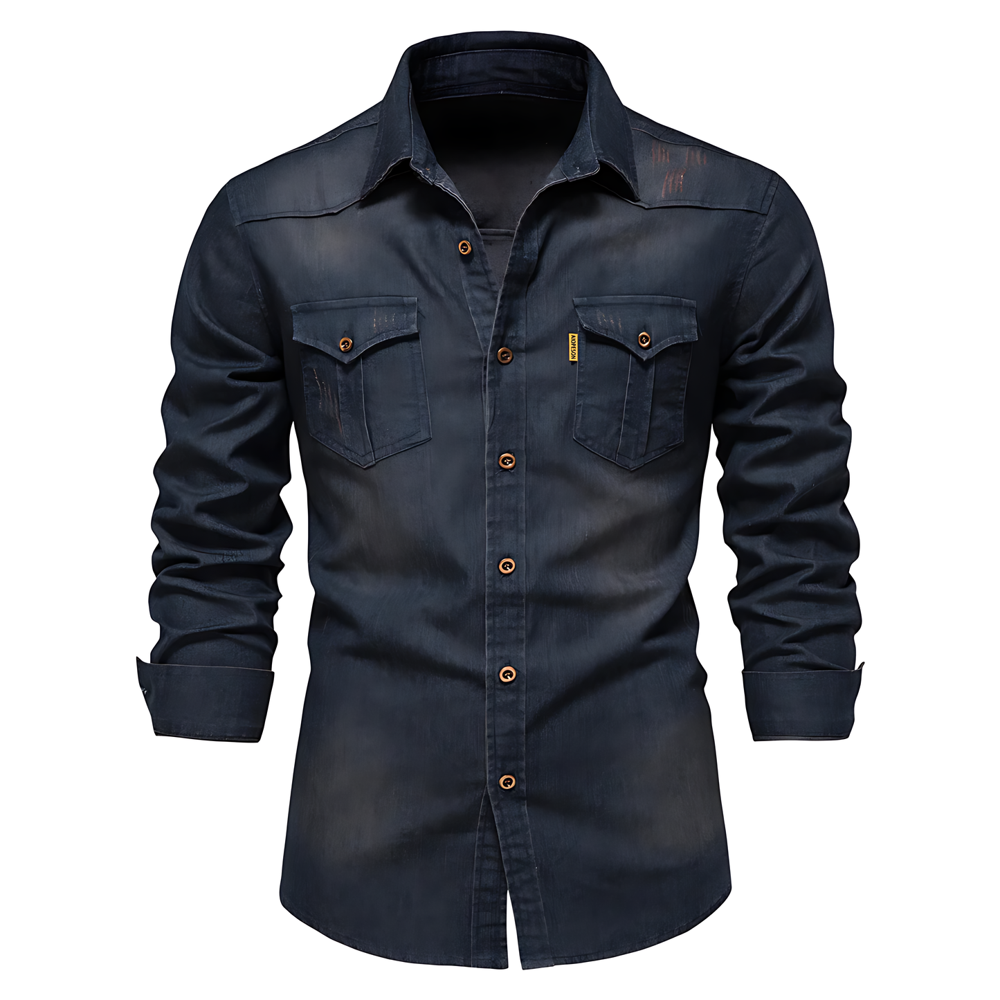 Men's adaptive fit long-sleeve button-down shirt, great for a modern, classic casual or smart casual look.