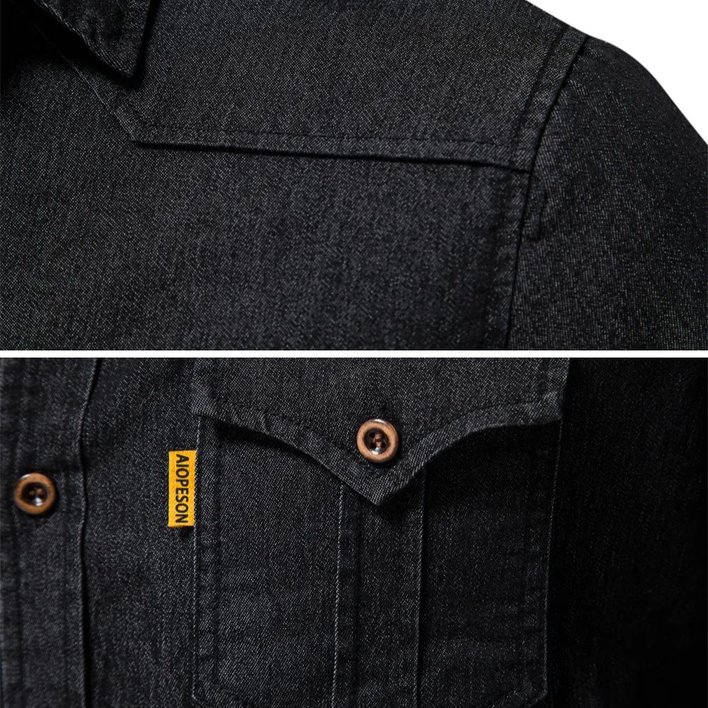 High-quality men's classic long-sleeve button-down shirt, suitable for work, everyday wear, and smart casual events.