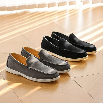 Men's formal casual slip-on loafers, classic comfort shoes blending style and ease for men's footwear.
