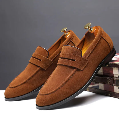 Men's classic slip-on loafers, elegant & comfortable for daily wear. Timeless design, perfect casual footwear.