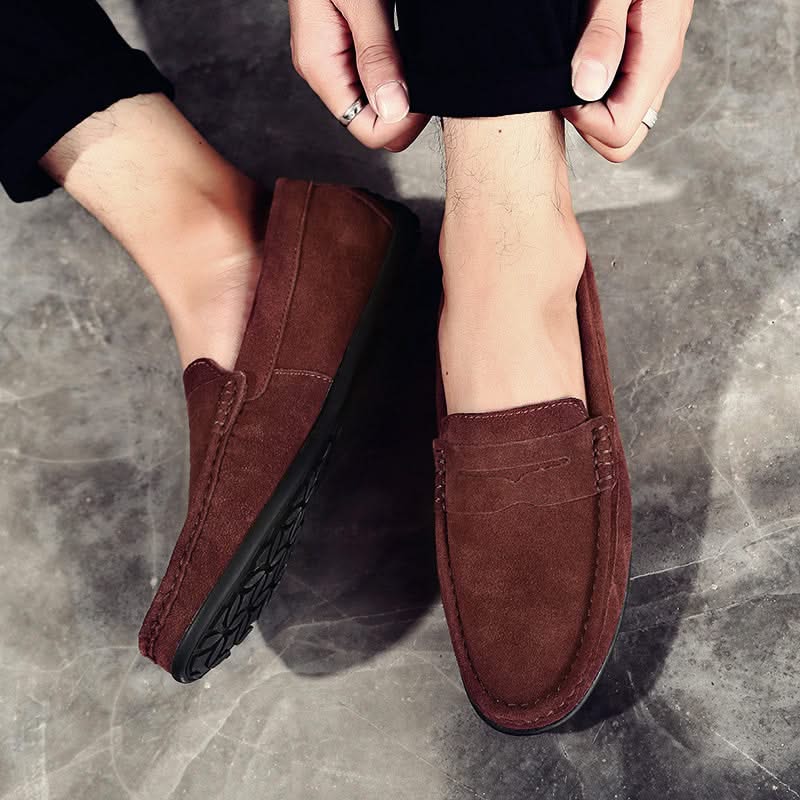 Dressy men's slip-on loafers, elevating any outfit with their classic and refined design.