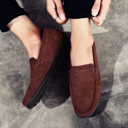 Dressy men's slip-on loafers, elevating any outfit with their classic and refined design.
