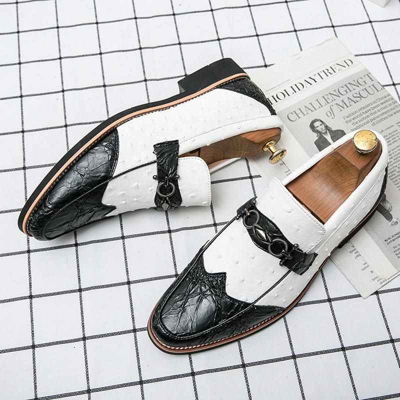 Versatile men's classic slip-on loafers, comfortable dress shoes with a timeless, elegant design.