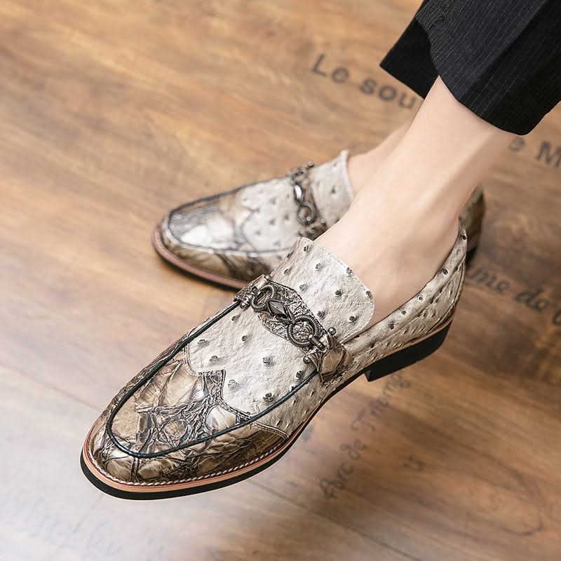 Comfortable men's slip-on loafers, durable classic footwear, perfect for dress or everyday wear.