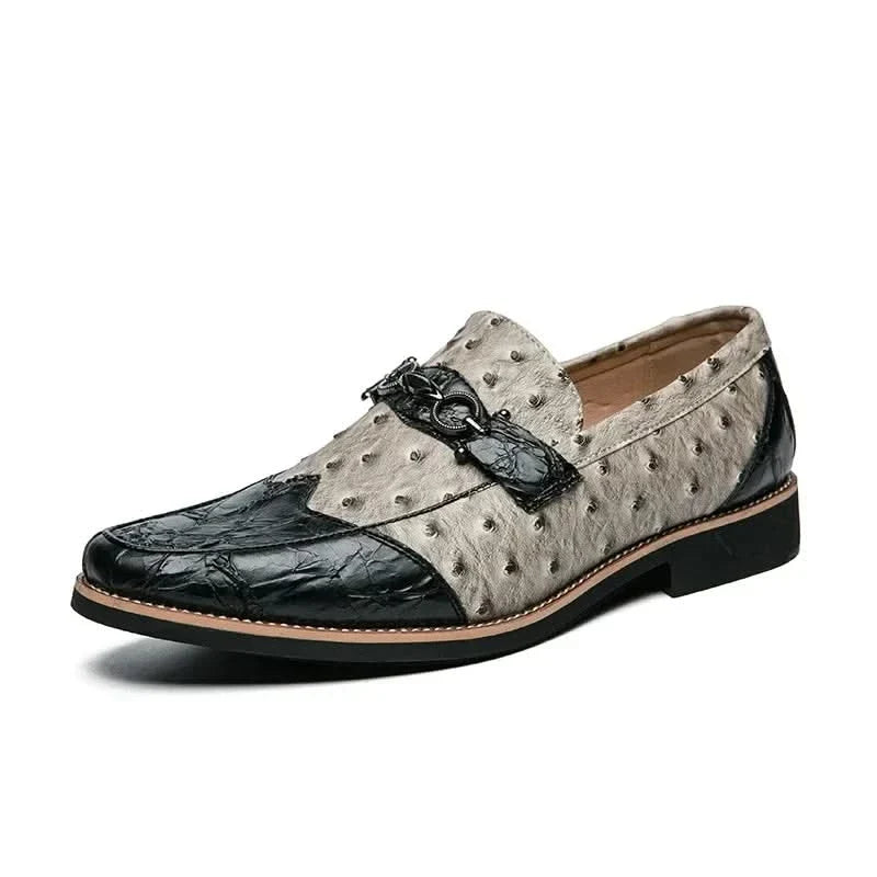Elegant men's classic slip-on loafers, versatile dress shoes for timeless style and comfort.