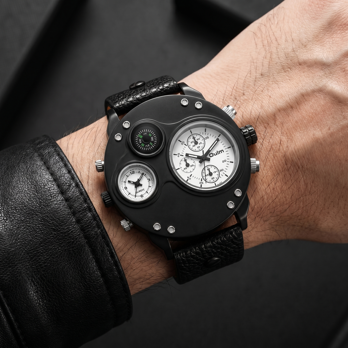 Men's classic stainless steel quartz watch, elegant and durable timepiece.