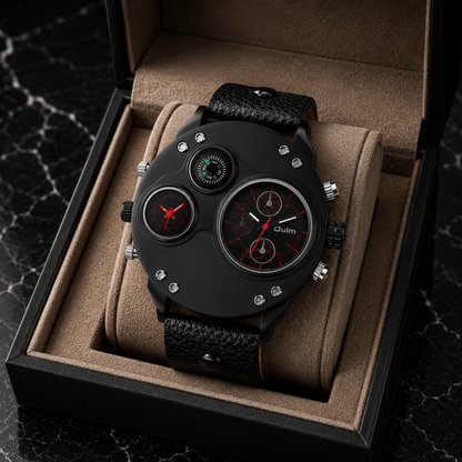 Classic men's luxury stainless steel quartz watch, a durable and timeless accessory for men.