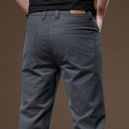Men's classic straight-leg trousers, tailored fit for everyday comfort. Smart casual men's fashion bottoms.