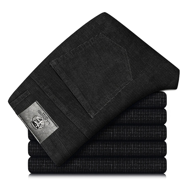 Men's midweight stretch corduroy pants, a comfortable and stylish option for daily wear.
