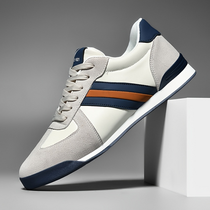 Men's classic striped comfort sneakers for everyday casual wear.