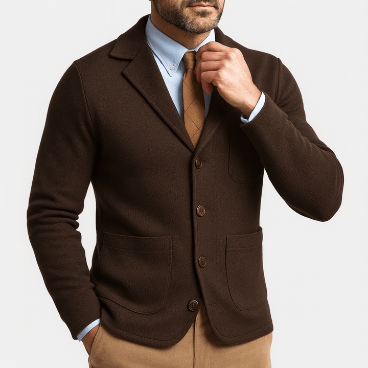Comfortable & stylish men's tailored blazer. Classic single-breasted design perfect for business, formal, or casual.