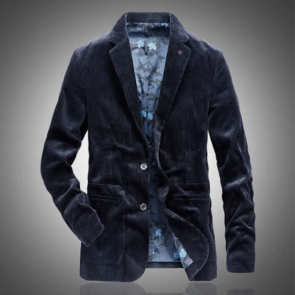 Comfortable men's classic blazer, a versatile layering piece for smart style and sophisticated comfort.